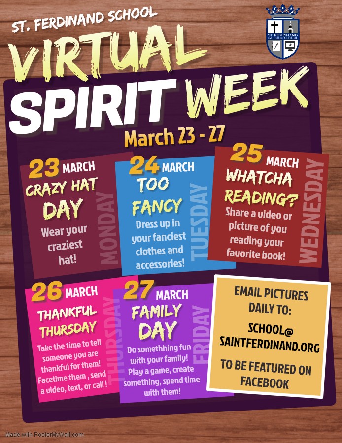 Virtual Spirit Week – Saint Ferdinand Catholic School